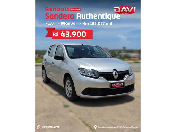 RENAULT SANDERO 1.0 12V SCE FLEX AUTHENTIQUE MANUAL
